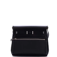 Pre-Owned HERMES 20 Herbag Zip Toile and Leather