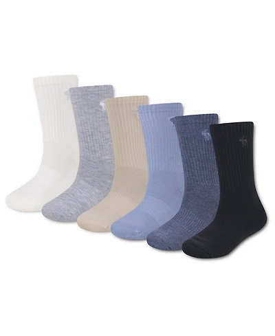 abercrombie kids 6-Pack Neutral Core Crew Socks