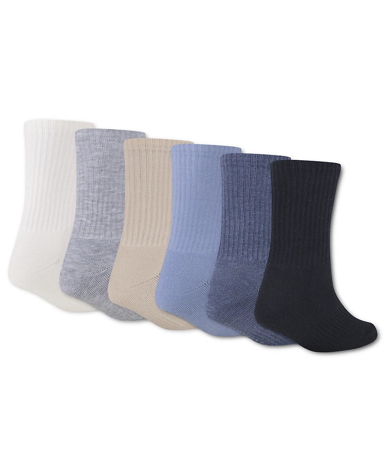 abercrombie kids 6-Pack Neutral Core Crew Socks