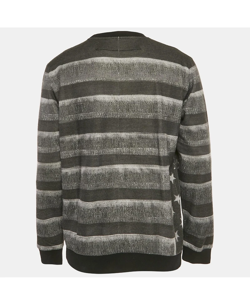 Pre-Owned Givenchy Men's Stars Print Cotton Crewneck Sweatshirt