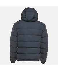Pre-Owned Moncler Men's Navy Blue Synthetic Puffer Down Jacket