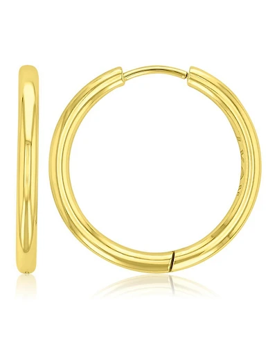 Roxy Waterproof Yellow 24mm Hoop Earrings