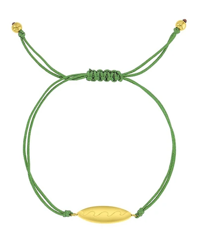 Roxy Waterproof Yellow Surfboard Beads Adjustable Bracelet