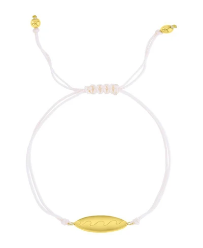 Roxy Waterproof Yellow Surfboard Beads Adjustable Bracelet