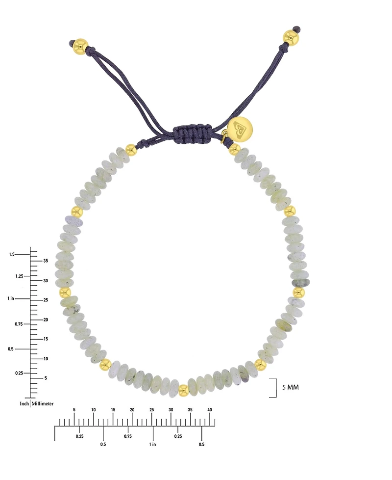 Roxy Waterproof Yellow Labradorite Adjustable Bracelet