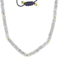Roxy Waterproof Yellow Beads Labradorite Adjustable Necklace