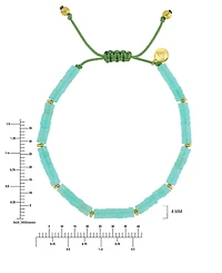 Roxy Waterproof Yellow Green Aventurine Adjustable Bracelet