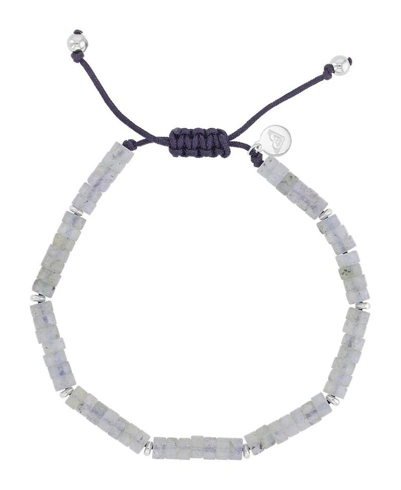 Roxy Waterproof Platinum Labradorite Adjustable Bracelet