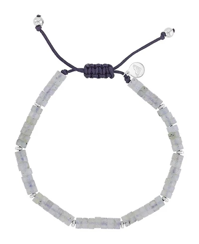 Roxy Waterproof Platinum Labradorite Adjustable Bracelet