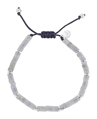 Roxy Waterproof Platinum Labradorite Adjustable Bracelet