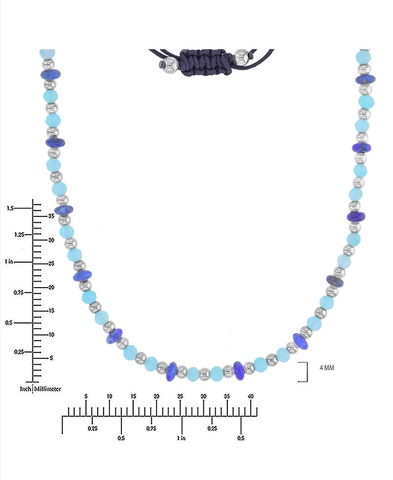 Roxy Waterproof Yellow Turquoise Labradorite Adjustable Necklace