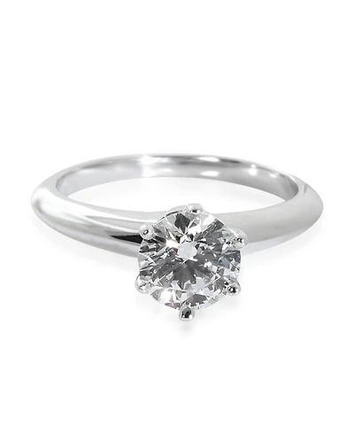 Tiffany & Co. 0.92 ct Round Brilliant Diamond Engagement Ring