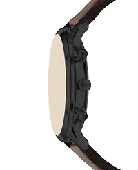 Fossil Men's Neutra Chronograph Brown Leather Watch, 44mm