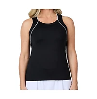 Sofibella Women's Mystic Sunrise 23 Inch Racerback Tennis Tank Tops
