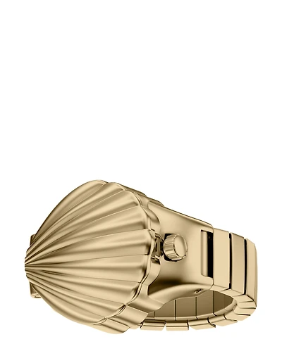 Skagen Women's Ring Watch Quartz Two-Hand Gold Stainless Steel Watch, 24mm