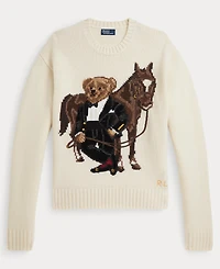 Polo Ralph Lauren Women's Bear Horse Crewneck Sweater