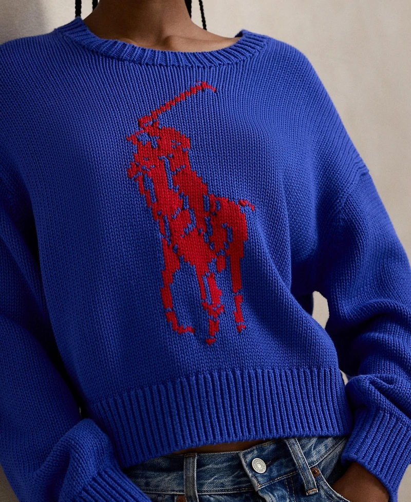 Polo Ralph Lauren Women's Big Pony Crewneck Sweater