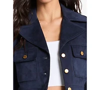 Michael Kors Women's Notch Collar Cropped Jacket