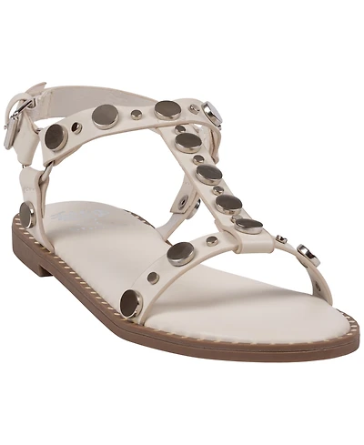 Gc Shoes Women's Trinity Studded Strappy Flat Sandals