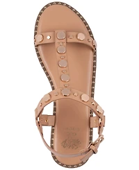 Gc Shoes Women's Trinity Studded Strappy Flat Sandals