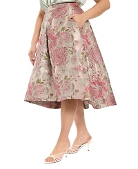 Muse Plus Pleated Organza A-line Skirt