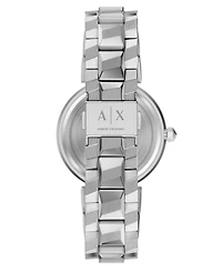 Armani Exchange Women's Quartz Two-Hand Silver Stainless Steel Watch, 34mm