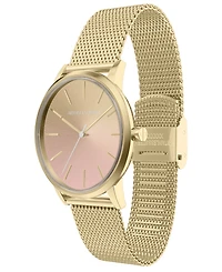 Armani Exchange Women's Quartz Three-Hand Gold Stainless Steel Watch, 36mm