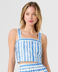 French Connection Women's Structured Sleeveless Taffeta Top