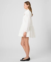French Connection Women's Long-Sleeve Flare Mini Dress