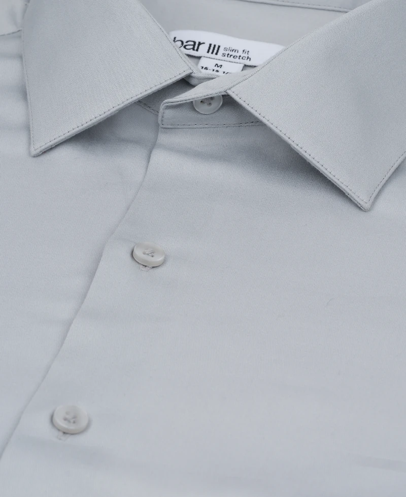 Bar Iii Men's Sateen Solid Dress Shirt, Macy's Exclusive