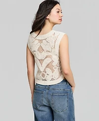 And Now This Women's Placed Crocheted Tank Top, Macy's Exclusive
