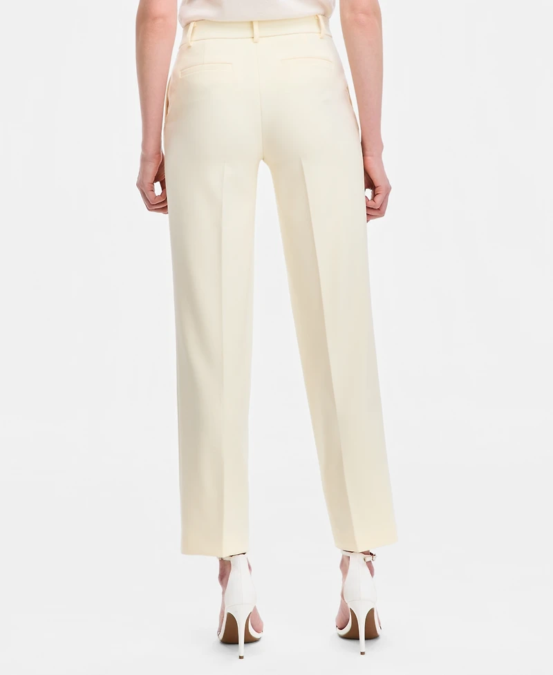 Anne Klein Women's Liberty Stretch High Rise Wide-Leg Pull-On Pants