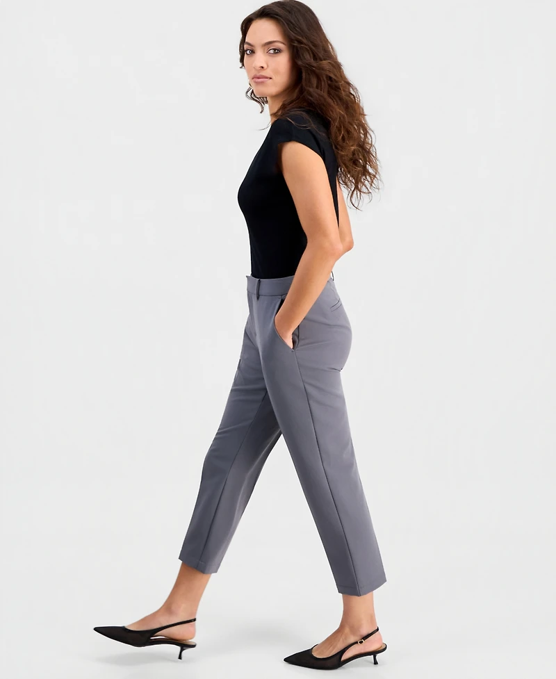 I.n.c. International Concepts Petite Mid-Rise Slim Trousers, Exclusively at Macy's