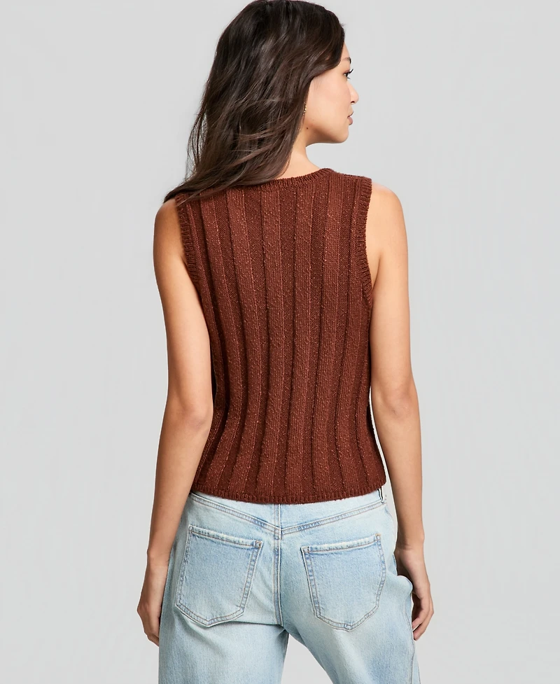 And Now This Women's Slub Ribbed Sweater Tank Top, Macy's Exclusive