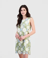 Sam Edelman Women's Embroidered Sleeveless Sheath Dress