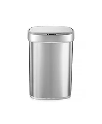 Ninestars Automatic Sensor 13 Gallon Kitchen Trash Can Soft Close Stainless Steel