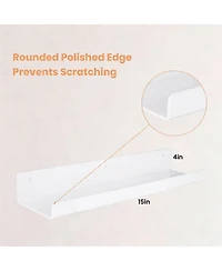 Yigii 4 Pack Acrylic Wall Shelves