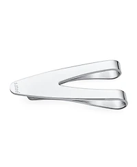 Bling Jewelry Set of 2 Silver Black V-Shaped Money Clip Card Holder Brushed Stainless Steel