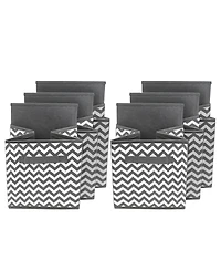 Sorbus 6 Pack 11 Inch Foldable Storage Cubes with Handle- for Organizing Home, Shelves, Nursery, Playroom, Closet and More