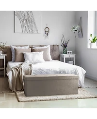 Sorbus 44 Inch Faux Suede Storage Bench