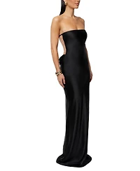 Jluxlabel Women's Regal Rising Satin Maxi Dress