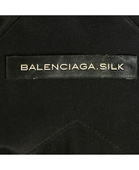 Pre-Owned Balenciaga Women's Black Silk Flared Maxi Dress
