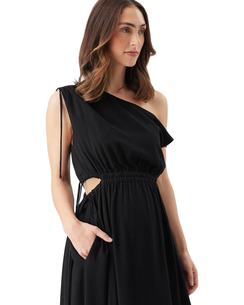 Ripe Maternity Presley Off Shoulder Dress Black