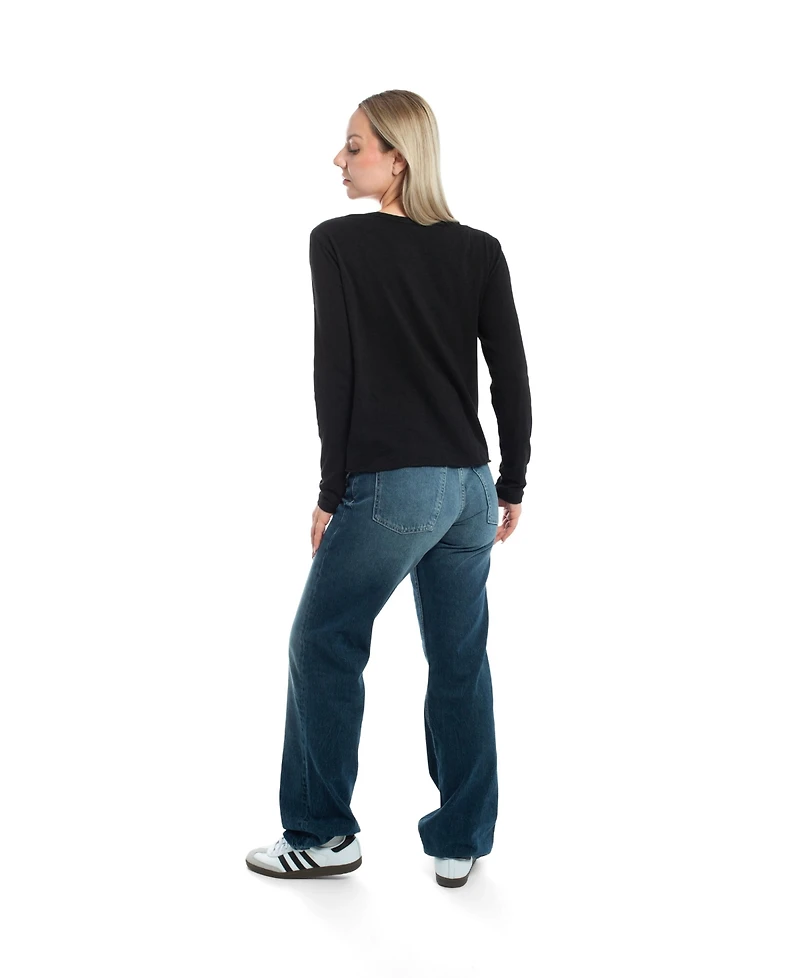 Wilt Clothing Women's Long Sleeve with Asymmetrical Hem Tee