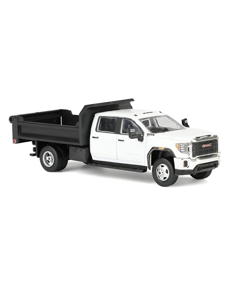 Greenlight Collectibles 1/64 2022 Gmc Sierra 3500HD with Dump Bed Summit White Diecast Exclusive
