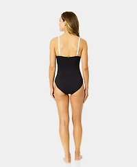 Anne Cole Women's Colorblock Mesh Insert One-Piece Swimsuit