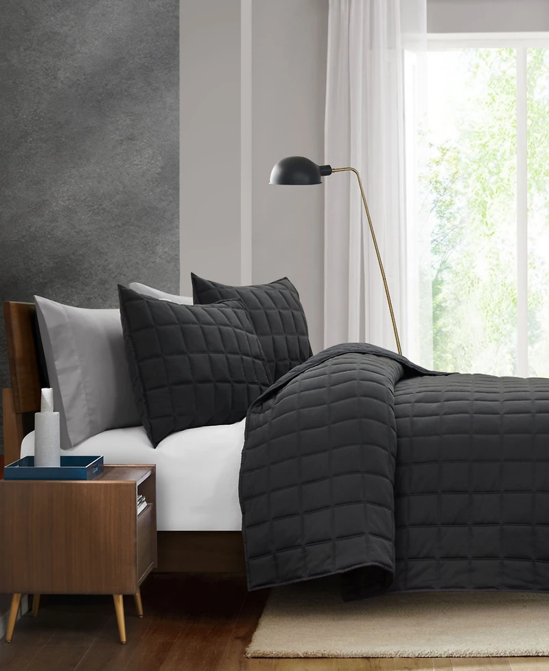 Perry Ellis Clarice Textured 3-Pc. Quilt Set, King