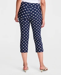 Jm Collection Women's Printed Pull-On Capri Pants, Macy's Exclusive
