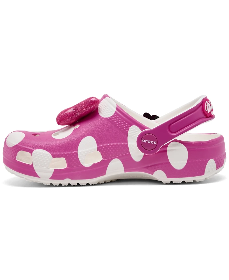 Crocs x Disney Little Girls Minnie Mouse Classic Clogs from Finish Line