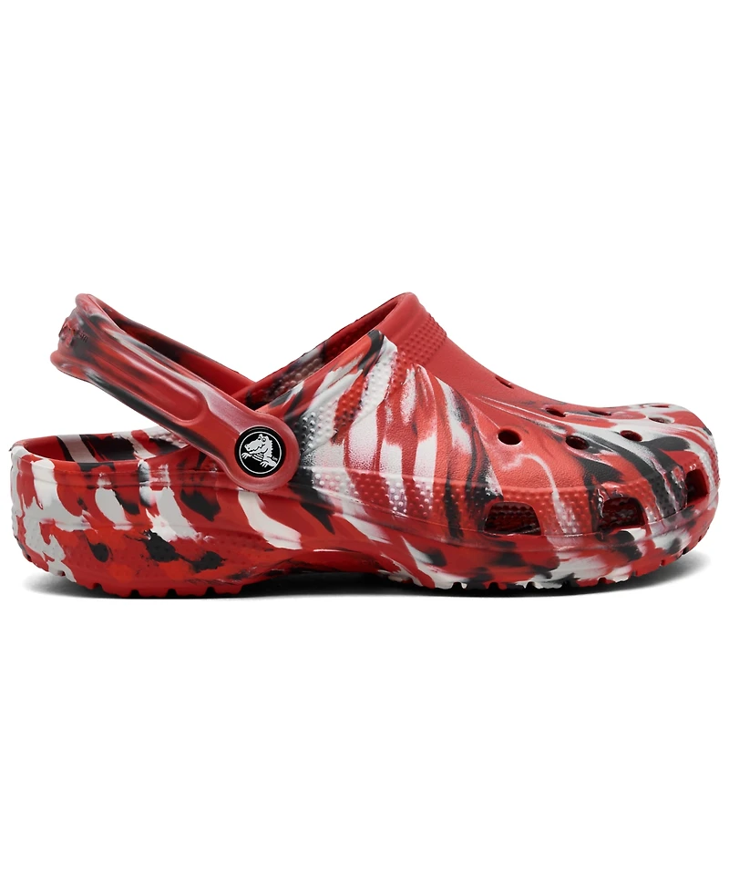 Crocs Big Kids Classic Marbled Clogs from Finish Line